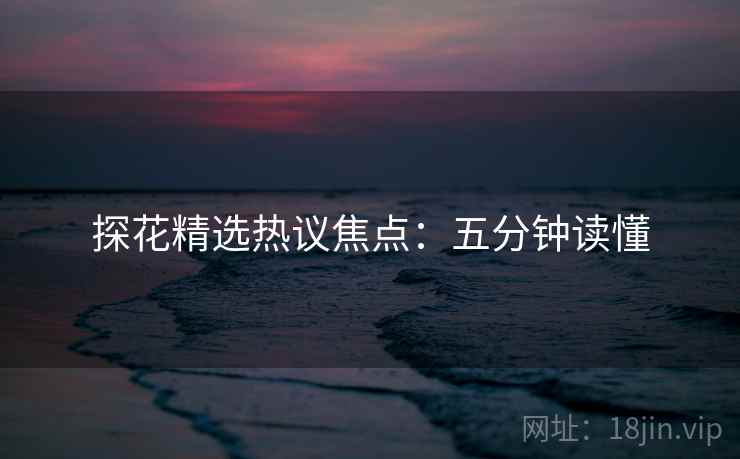 探花精选热议焦点：五分钟读懂