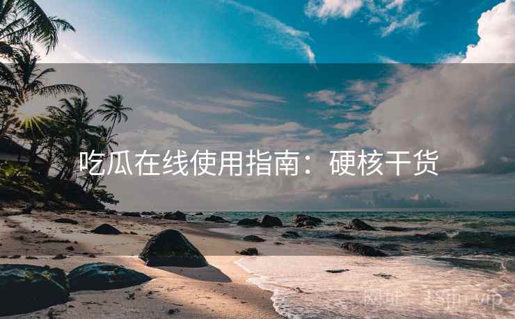 吃瓜在线使用指南：硬核干货